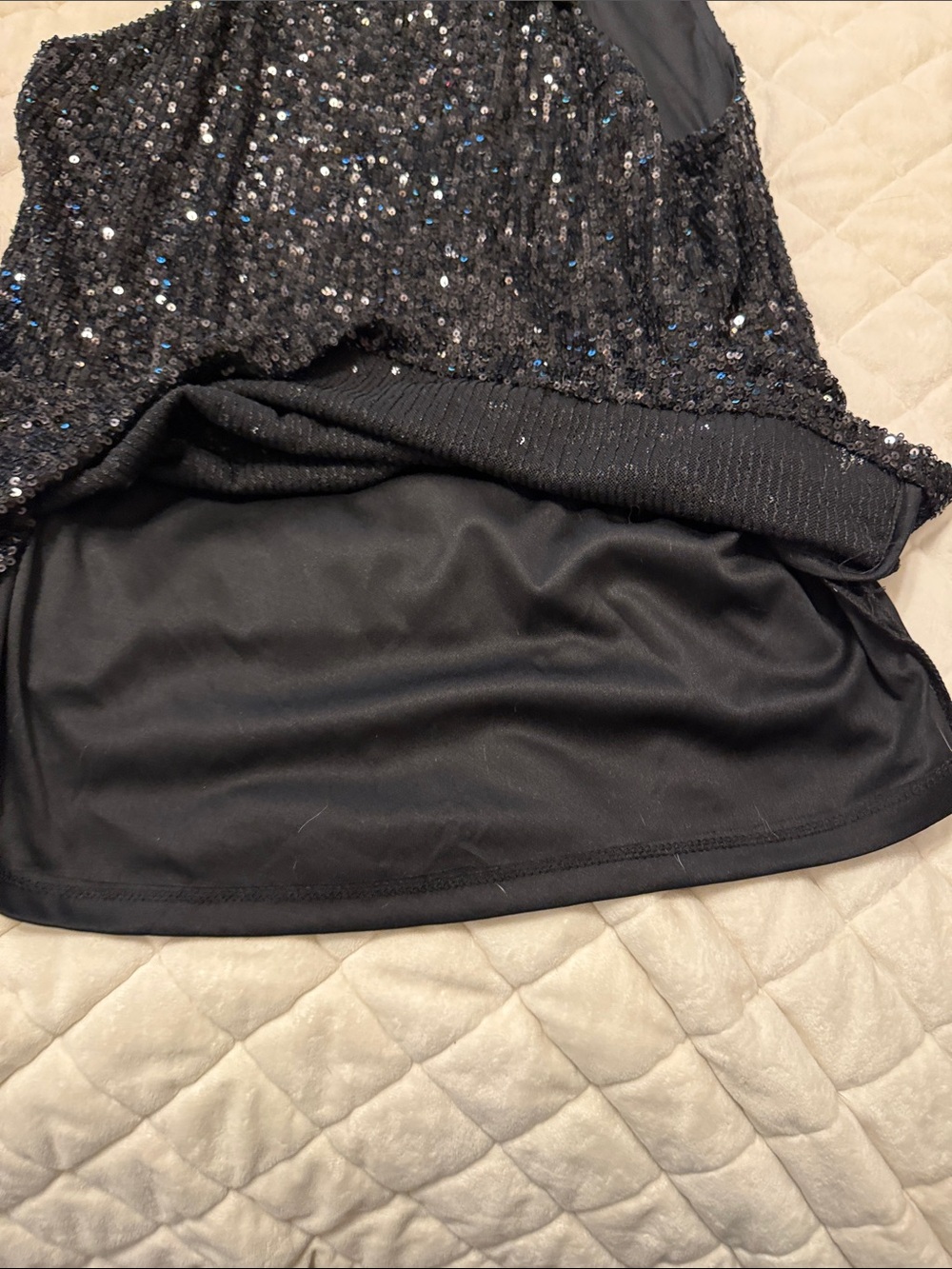 Cable & Gauge Black Sequin Halter Tank Top - Picture 4 of 7